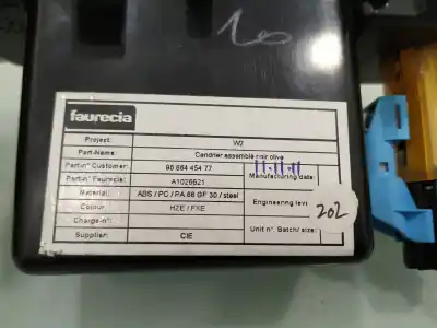 Peça sobressalente para automóvel em segunda mão cinzeiro por peugeot 508 active referências oem iam 9686445477  