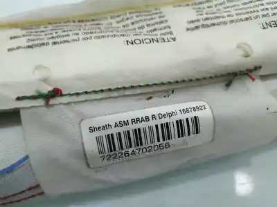 Peça sobressalente para automóvel em segunda mão airbag de cortina dianteiro direito por seat leon (1p1) 1.9 tdi referências oem iam 1p0880742a