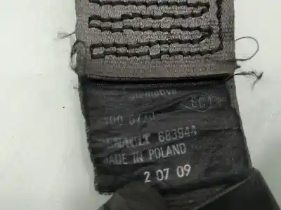 Second-hand car spare part rear left seat belt for renault clio iii emotion oem iam references 683944