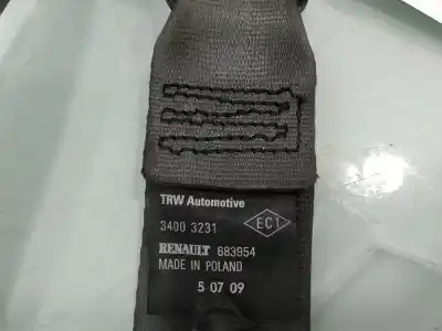 Second-hand car spare part rear left seat belt for renault clio iii emotion oem iam references 683954