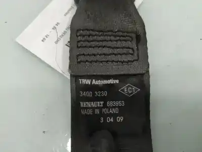 Second-hand car spare part rear right seat belt for renault clio iii emotion oem iam references 683953