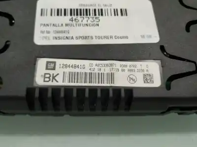 Peça sobressalente para automóvel em segunda mão display gps / multimídia por opel insignia sports tourer cosmo referências oem iam 12844841g