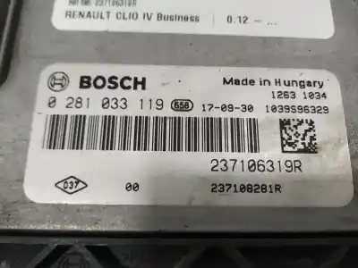 Second-hand car spare part ecu engine control for renault clio iv business oem iam references 237106319r  