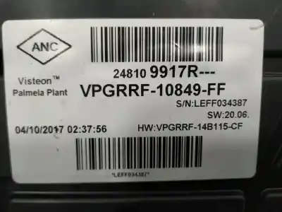 Peça sobressalente para automóvel em segunda mão quadrante por renault clio iv business referências oem iam 248109917r  
