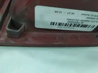 Second-hand car spare part left tailgate light for citroen c2 audace oem iam references 9649864580  