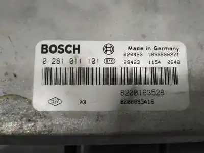 Second-hand car spare part ecu engine control for renault laguna ii bg0 authentique oem iam references 0281011101  