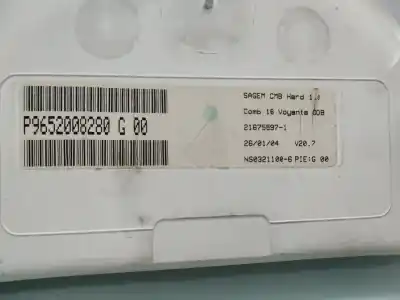 Piesă de schimb auto la mâna a doua ceas bord pentru citroen c3 (2002->) 1.4 i referințe oem iam p9652008280g