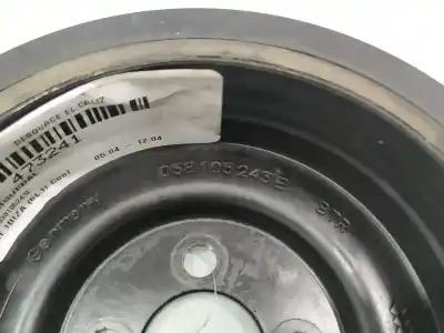 Second-hand car spare part crankshaft pulley for seat ibiza iii (6l1) 1.9 tdi oem iam references 038105243e  
