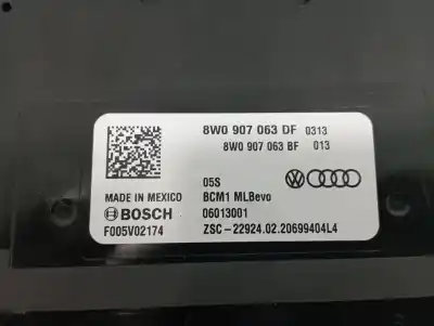 Peça sobressalente para automóvel em segunda mão módulo eletrônico por audi q5 (fyb) dcp referências oem iam 8w0907063df