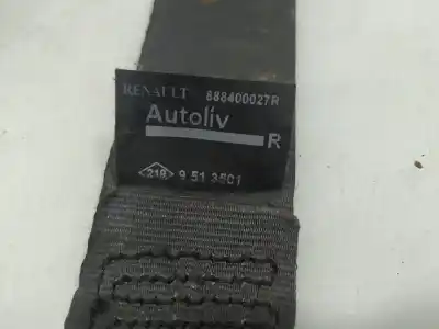 Pezzo di ricambio per auto di seconda mano cintura di sicurezza posteriore destra per renault megane iii berlina 5 p dynamique riferimenti oem iam 888400027r