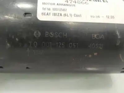 Автозапчастина б/у двигун запускається для seat ibiza iii (6l1) 1.9 sdi посилання на oem iam 0001125051  