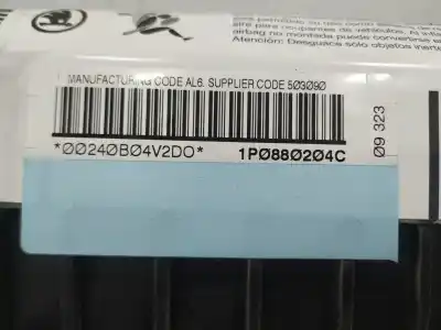 Peça sobressalente para automóvel em segunda mão airbag dianteiro direito por seat leon (1p1) 1.4 tsi referências oem iam 1p0880204c