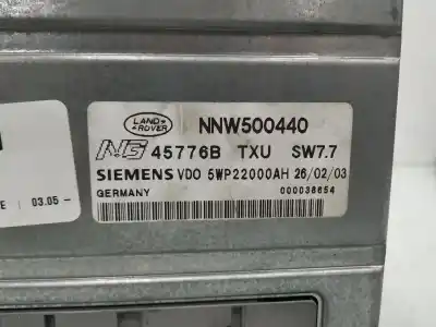 Peça sobressalente para automóvel em segunda mão módulo eletrônico por lander range rover (lm) v8 se referências oem iam nnw500440