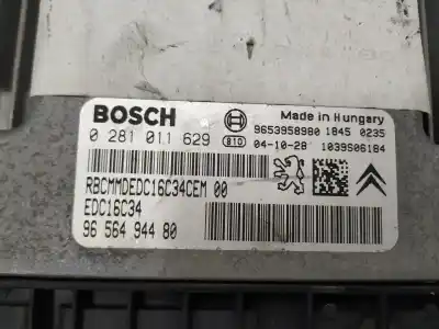 Second-hand car spare part ecu engine control for citroen c4 coupe by loeb oem iam references 9656494480  