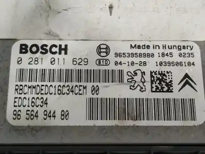 Peça sobressalente para automóvel em segunda mão centralina de motor uce por citroen c4 coupe by loeb referências oem iam 9656494480
