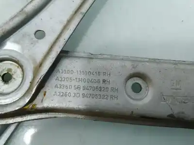 Pièce détachée automobile d'occasion léve glace avant droit pour opel astra h ber. cosmo références oem iam 13100418  