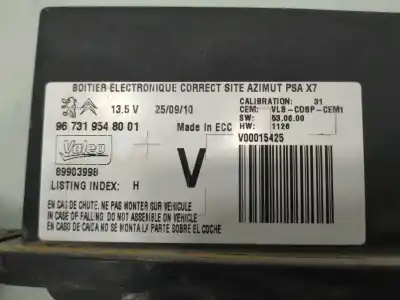 Second-hand car spare part electronic module for citroen c5 berlina millenium oem iam references 967319548001  