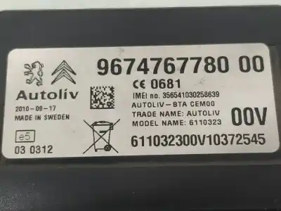 Second-hand car spare part electronic module for citroen c5 berlina millenium oem iam references 9674767780  