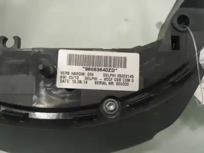 Pezzo di ricambio per auto di seconda mano comando multifunzione per citroen c5 berlina millenium riferimenti oem iam 96663640zd