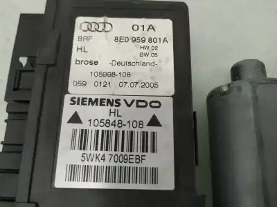 Автозапчасти б/у мотор заднего левого стекла за audi a4 b7 (8ec) 2.0 tdi 16v ссылки oem iam 8e0959801a  