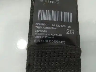 Peça sobressalente para automóvel em segunda mão cinto de segurança traseiro esquerdo por peugeot 5008 confort referências oem iam 9682053680