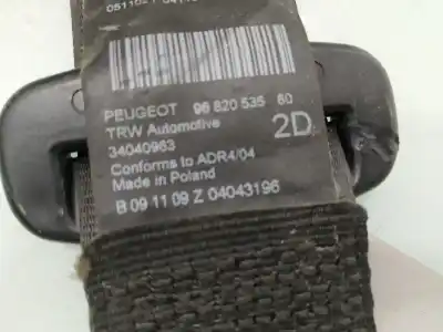 Peça sobressalente para automóvel em segunda mão cinto de segurança traseiro direito por peugeot 5008 confort referências oem iam 9682053580