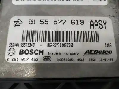 Автозапчастина б/у ебу контролер двигуна для opel insignia sports tourer cosmo посилання на oem iam 55577619  