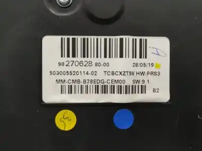 Second-hand car spare part dashboard for citroen c4 picasso rip curl oem iam references 9827062880  