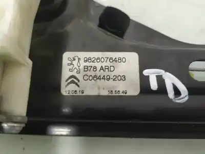 Second-hand car spare part rear right window regulator for citroen c4 picasso rip curl oem iam references 9826076480  
