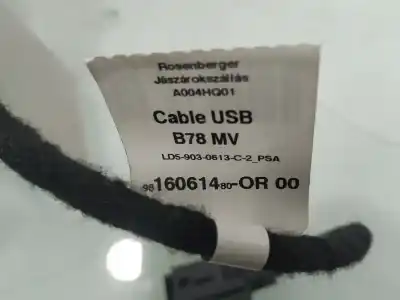 Second-hand car spare part wire for citroen c4 grand picasso c4 grand picasso oem iam references 9816061480  