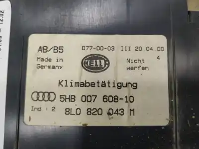 Автозапчасти б/у климат-контроль за audi a3 (8l1) 1.9 tdi ссылки oem iam 8l0820043m  