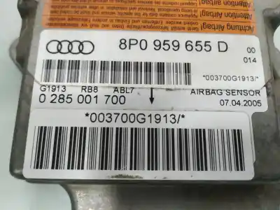 Second-hand car spare part airbag control unit for audi a3 (8p1) 1.9 tdi oem iam references 8p0959655d  