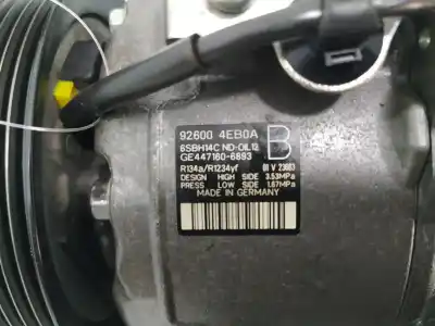 Peça sobressalente para automóvel em segunda mão compressor de ar condicionado a/a a/c por renault talisman icon referências oem iam 926004eb0a  