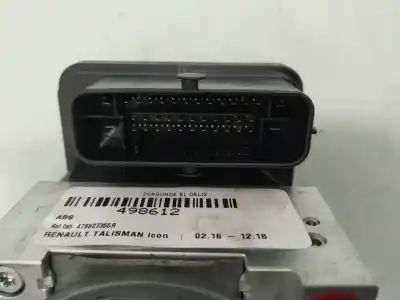 Peça sobressalente para automóvel em segunda mão abs por renault talisman icon referências oem iam 476607355r  