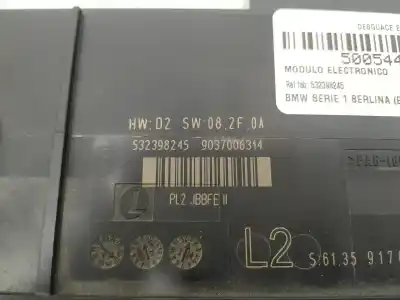 Peça sobressalente para automóvel em segunda mão módulo eletrônico por bmw serie 1 berlina (e81/e87) 116i referências oem iam 532398245  