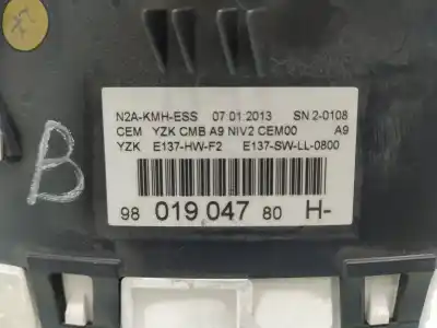 Peça sobressalente para automóvel em segunda mão quadrante por peugeot 208 style referências oem iam 9801904780h  