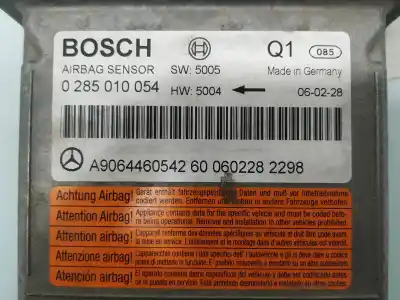 Pezzo di ricambio per auto di seconda mano centralina airbag per clase c vito w639 basic. combi 111 cdi compacto 639.601 riferimenti oem iam 0285010054  