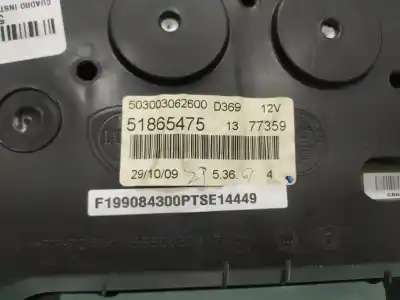 Peça sobressalente para automóvel em segunda mão quadrante por fiat punto (evo) (199) dynamic referências oem iam 5550030617  
