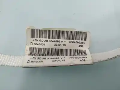 Second-hand car spare part front right curtain airbag for peugeot 208 style oem iam references 9804092280