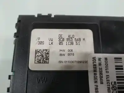 Peça sobressalente para automóvel em segunda mão  por VOLKSWAGEN PASSAT  Referências OEM IAM 3C0953549M  