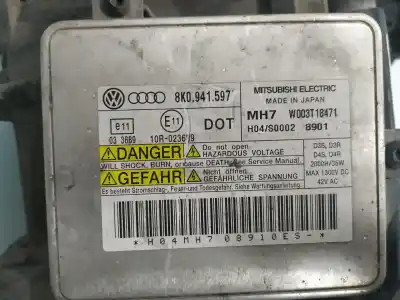 Second-hand car spare part left headlight for audi a4 ber. b8 advanced edition oem iam references 8k0941003c  