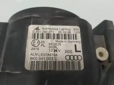 Second-hand car spare part left headlight for audi a4 ber. b8 advanced edition oem iam references 8k0941003c  