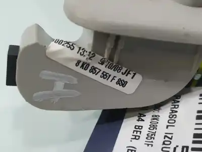Peça sobressalente para automóvel em segunda mão pára-sol esquerdo por audi a4 ber. b8 advanced edition referências oem iam 8k0857551f  