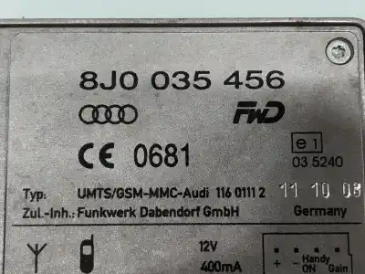 Second-hand car spare part electronic module for audi a4 ber. b8 advanced edition oem iam references 8j0035456  