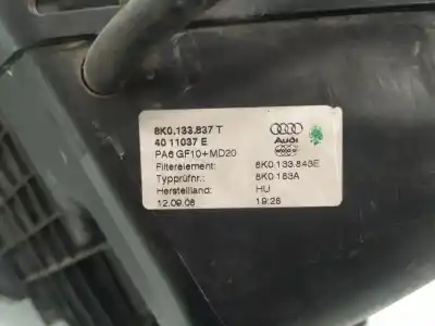 Peça sobressalente para automóvel em segunda mão suporte do filtro de ar por audi a4 ber. b8 advanced edition referências oem iam 8k0133837t  