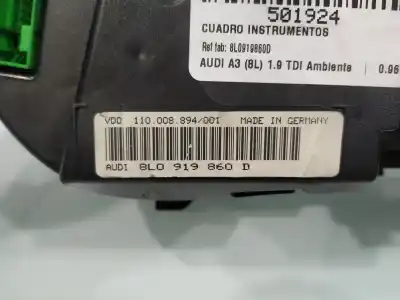 Автозапчастина б/у панель інструментів для a3 a3 1.9 tdi посилання на oem iam 8l0919860d  