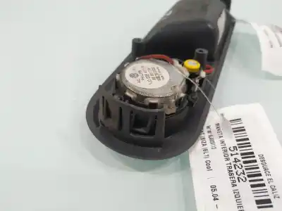 Second-hand car spare part interior left rear handle for seat ibiza iii (6l1) 1.4 16v oem iam references 6l4839113  