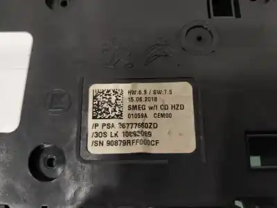 Second-hand car spare part multifunction switch for peugeot 308 sw oem iam references 96777660zd  