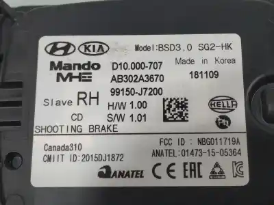 Second-hand car spare part sensor for kia proceed cd gt line oem iam references 99140j7200  