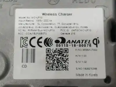 Pezzo di ricambio per auto di seconda mano modulo elettronico per kia proceed cd gt line riferimenti oem iam 95560j7000  